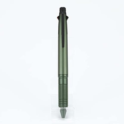 uni Jetstream 4&1 Metal Edition, 0.5mm Ballpoint Pen (Black, Red, Blue, Green) and 0.5mm Mechanical Pencil, Dark Green (MSXE52000A05.7) (MSXE5200A5.7) - color: GRAY, size: 1 Count (Pack of 1)