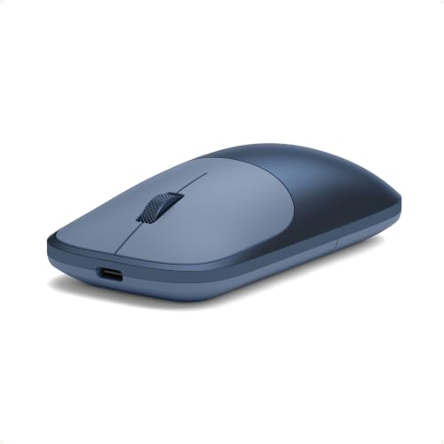 Satechi Slim EX Wireless Mouse, Multi-Device Bluetooth & 2.4GHz Connection for macOS, Windows, iPadOS, and Android, Quiet Clicks, Anodized Aluminum Shell, USB-C Rechargeable Battery, Indigo - color: Indigo