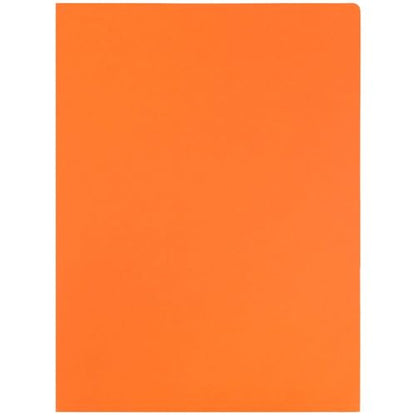 LUXPaper 9" x 12" Presentation Folders | Two Pocket | Mandarin Orange | 100lb. Cover | 10 Qty - color: Mandarin