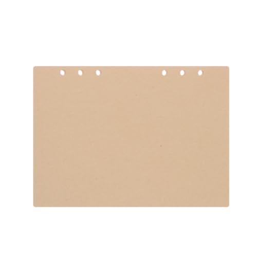 COHEALI 3 Packages of A6 Blank Refill Paper Loose Leaf Inserts for 6-ring Wirebound Notebook, Easy Insertion and Wear-resistant Paper for Travel and Drawing Use