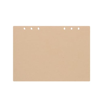 COHEALI 3 Packages of A6 Blank Refill Paper Loose Leaf Inserts for 6-ring Wirebound Notebook, Easy Insertion and Wear-resistant Paper for Travel and Drawing Use