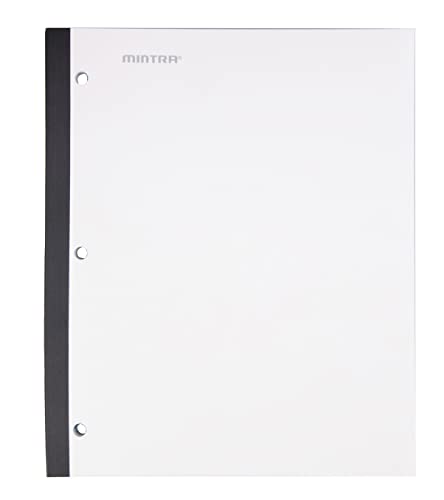Mintra Wireless Notebook 3pk - 80 Sheets - College Ruled (Teal, White, Purple) - color: Teal, White, Purple