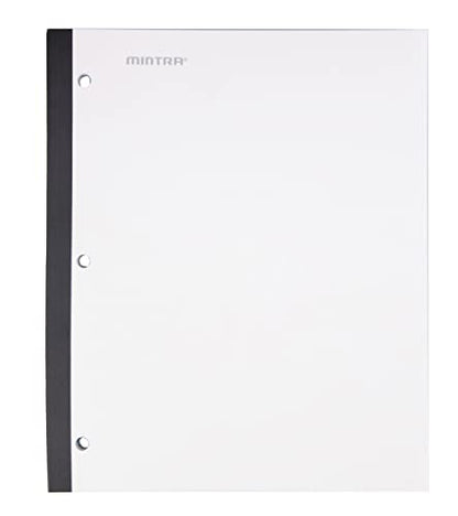 Mintra Wireless Notebook 3pk - 80 Sheets - College Ruled (Teal, White, Purple) - color: Teal, White, Purple