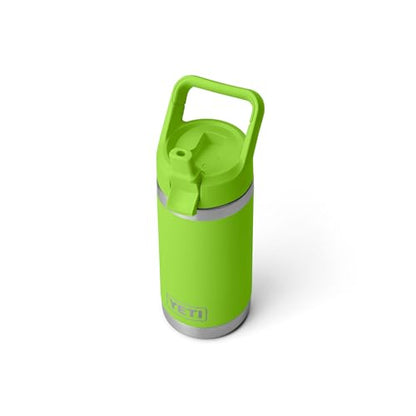 YETI Rambler Jr. 12 oz Kids Bottle, with Straw Cap - color: Venom