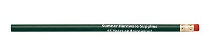 Pencil Guy Promotional Personalized Imprinted Dark Green Round Pencils 144 to a box. 19 color(s) to choose from! - color: Dark Green, size: 1 Count (Pack of 144)