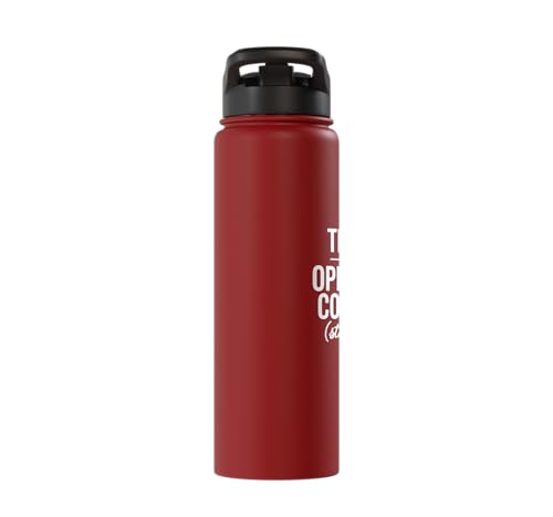 Tears of My Opposing Counsel Funny Lawyer Graduate Stainless Steel Insulated Water Bottle - color: Red
