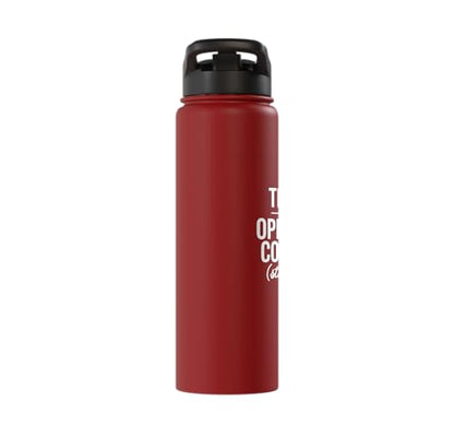 Tears of My Opposing Counsel Funny Lawyer Graduate Stainless Steel Insulated Water Bottle - color: Red