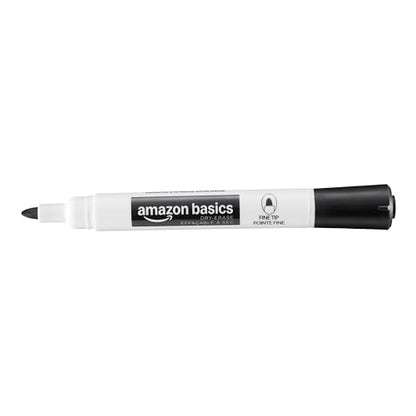 Amazon Basics Low-Odor Dry Erase Whiteboard Markers, Fine Tip, Quick-Dry, Black, 36-Pack - size: 1 Count (Pack of 36)