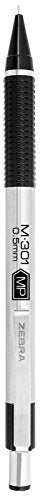 Zebra Pen, STEEL M-301 Mechanical Pencils, 0.5mm Fine Point, Refillable Lead, Stainless Steel Barrel, Built-in Eraser, Durable Clip, Lightweight Precision Pencil for School, Office, 2-Pack (54012) - size: 1 Count (Pack of 2)