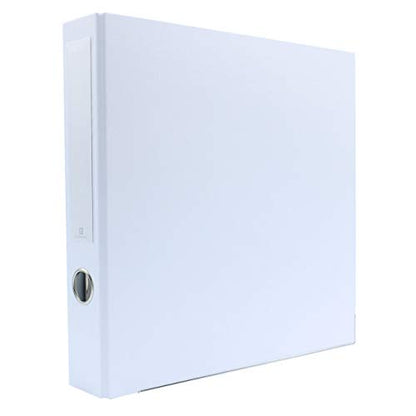 3-Ring Premium Binder - White, 2" Spine, by Bindertek | 325 Sheet Capacity, 1.25" D-Rings, Linen-Textured Covers, Steel Reinforced Edges, Spine Label Included - color: White, size: 2" Spine