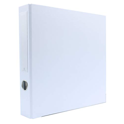 3-Ring Premium Binder - White, 2" Spine, by Bindertek | 325 Sheet Capacity, 1.25" D-Rings, Linen-Textured Covers, Steel Reinforced Edges, Spine Label Included - color: White, size: 2" Spine