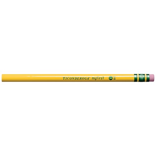Ticonderoga® Beginners' Elementary Pencils, With Eraser, #2 Lead, Yellow Barrel, Pack Of 12 - size: 1 Count (Pack of 12)