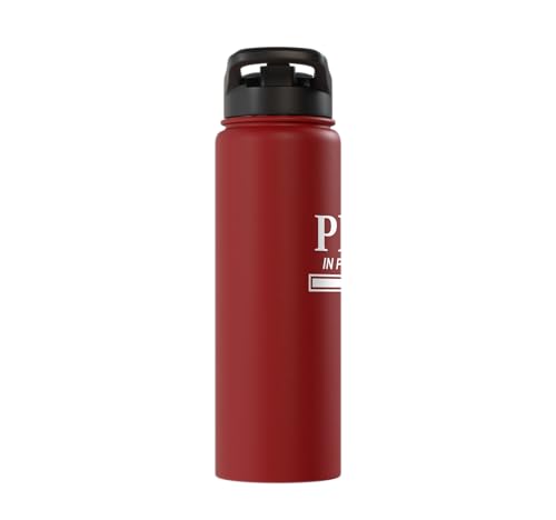 PhD in Progress Doctorate Student PhD Candidate Future Dr Stainless Steel Insulated Water Bottle - color: Red