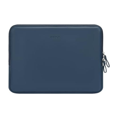 MOSISO Laptop Sleeve Bag 13 inch Compatible with MacBook Neo 13 A18/Air 13.6 inch 2026-2022 M4 M3 M2/Air 13 inch 2022-2018 M1/Pro 13 2026-2016 M2 M1, PU Leather Padded Bag Waterproof Case,Peacock Blue - color: Peacock Blue, size: 13 inch