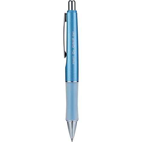 Pilot Dr. Grip Limited Gel Pen, Black Ink, Single Pen | Ideal for School, Journaling & Office Writing - color: Blue Barrel, size: 1 Count (Pack of 1)