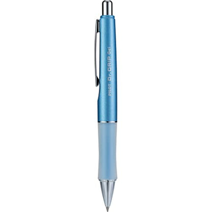 Pilot Dr. Grip Limited Gel Pen, Black Ink, Single Pen | Ideal for School, Journaling & Office Writing - color: Blue Barrel, size: 1 Count (Pack of 1)