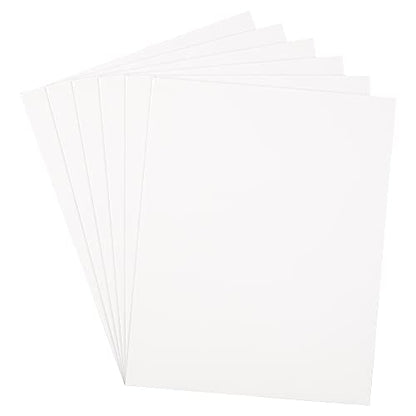 JAM PAPER Laminated Two Pocket Glossy School Folders - Letter Size - High Gloss White - 6/Pack - color: White, size: Pack of 6 Folders