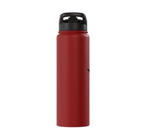 Tai Chi Instructor/Tai Chi Students/Tai Chi Posture Stainless Steel Insulated Water Bottle - color: Red