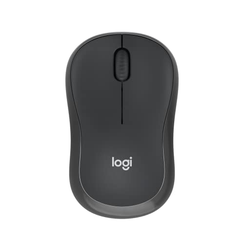 Logitech M240 Silent Bluetooth Mouse, Wireless, Compact, Portable, Smooth Tracking, 18-Month Battery, for Windows, macOS, ChromeOS, Compatible with PC, Mac, Laptop, Tablets - Graphite - color: Graphite, size: 1 Pack, style: Bluetooth