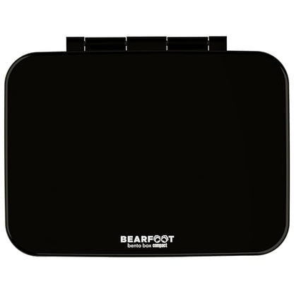 BEARFOOT Kids Lunch Box with Compartments – Compact & Lightweight | Leak-Proof, BPA-Free, Dishwasher Safe | Hand-Drawn Design for Preschool, School, Travel (Black, 2.75 Cups) - color: Black, size: 2.75 Cups