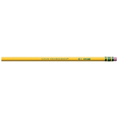 TICONDEROGA Wood-Cased Pencils, Unsharpened, 2 HB Soft, Yellow, 48 Count, 240 Packs, 11520 Total Pencils - size: 288 Count (Pack of 240), style: Pack