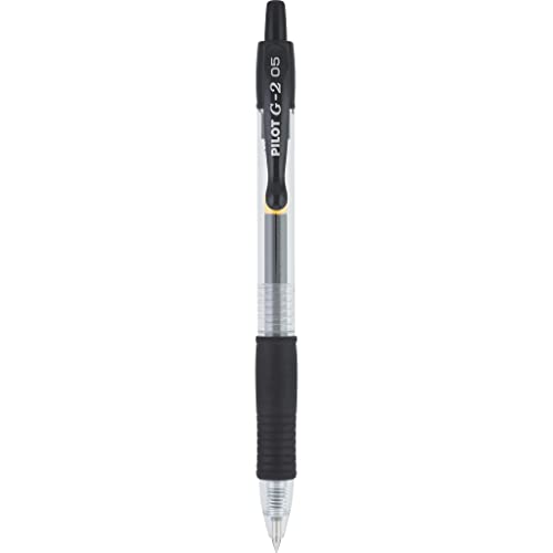Pilot, G2 Premium Gel Roller Pens, Extra Fine Point 0.5 mm, Pack of 4, Black