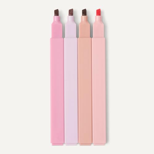 Amazon Basics Pastel Bible Highlighters Set, No Bleed, Chisel Tip, Soft Pastel Colors, 10 Count