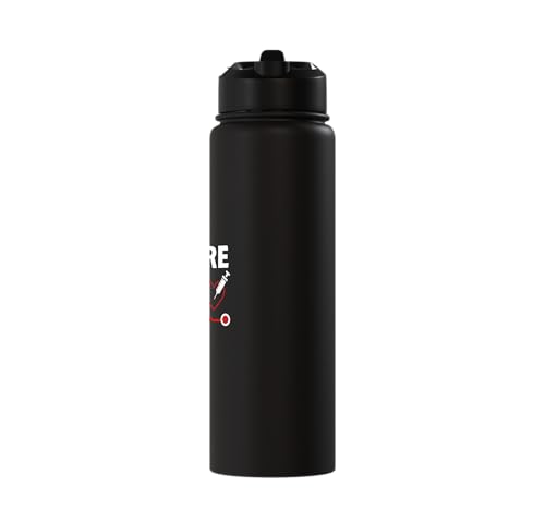 Future RN Nurse Nursing Student Registered Nurse In Training Stainless Steel Insulated Water Bottle - color: Black