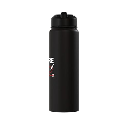 Future RN Nurse Nursing Student Registered Nurse In Training Stainless Steel Insulated Water Bottle - color: Black