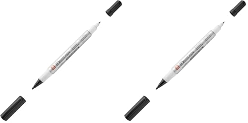 SAKURA COLOR PROD AMERICA Identi-Pen, Fine/Extra-Fine Tips, Waterproof, Low-Odor, Black (SAK44101) (Pack of 2) - size: 1 Count (Pack of 2)
