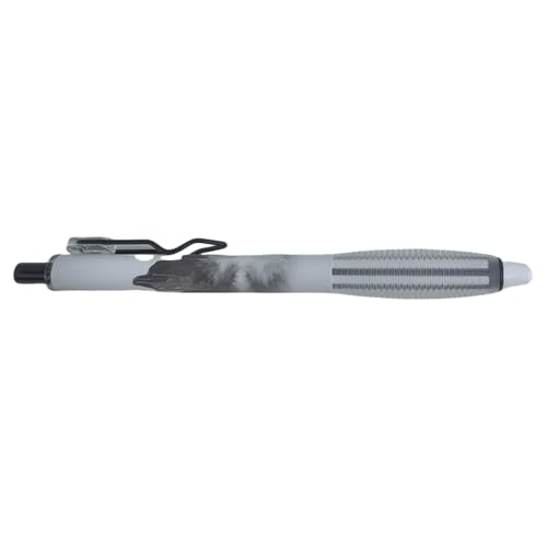 Fengtaiyuan Retractable Gel Pens, 0.5mm ST Precision Tip Quick Dry Black Ink, Gradient Black Barrel with Triangular Silicone Non-Slip Grip, Ergonomic Smooth Pens for Exam School Office [Pack of 18] - color: BlackGRB05P18