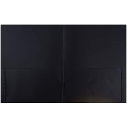 JAM PAPER Plastic 2 Pocket POP Folders - Durable School Folders - Black - 6/Pack - color: Black, size: 6 Per Pack
