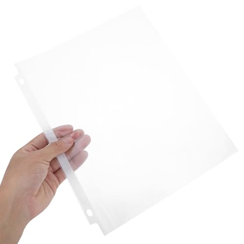 GALPADA 50pcs Heavy Duty Plastic Sheet Protectors Clear Plastic Sleeves for Binders Transparent Document Holders Reinforced Clear Protectors for Office and School Organization