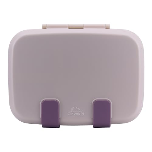 Kids Bento Explorer Lunch Box, 3 No-Mix Compartments, Microwave & Dishwasher Safe, Lightweight with Removable Tray, for Daycare, Preschool, School, Purple Light Powder - color: Purple Light Powder