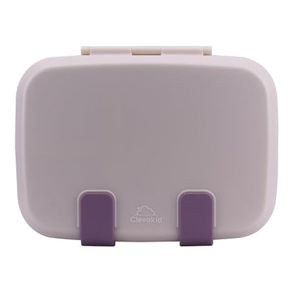 Kids Bento Explorer Lunch Box, 3 No-Mix Compartments, Microwave & Dishwasher Safe, Lightweight with Removable Tray, for Daycare, Preschool, School, Purple Light Powder - color: Purple Light Powder