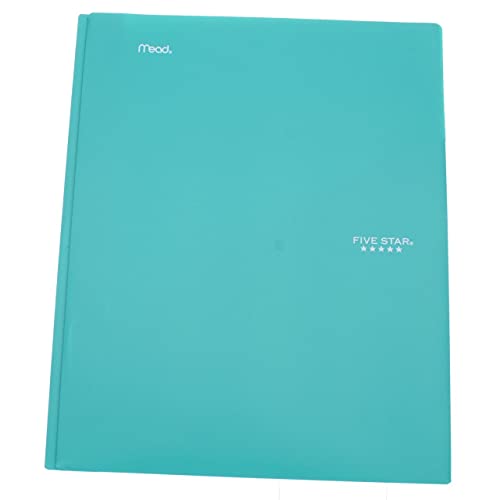 Five Star 2 Pocket Folder with Prong Fasteners, Folder with Pockets, Plastic, Color Selected for You, 1 Count (34823)