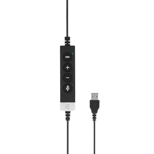Sennheiser SC 660 ANC USB (508311) - Double-Sided (Binaural) Business Headset | for Skype for Business | with HD Sound, Active Noise Cancellation Microphone, & USB Connector (Black)