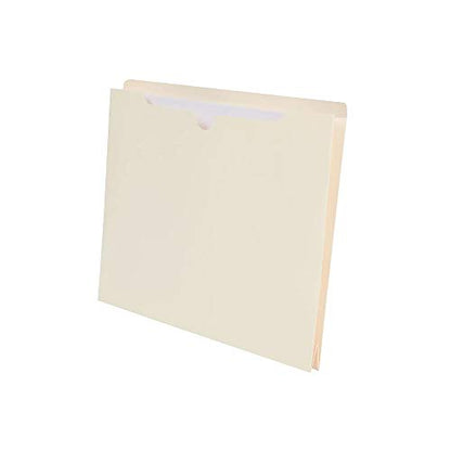 Staples Jacket File Folders, Letter Size, Manila, 2‑Inch Expandable Sides, Heavy‑Duty Construction – 50/Pack - style: 50 Pack