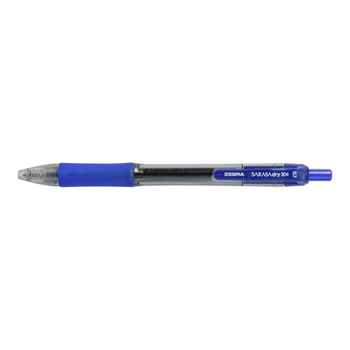 Zebra Pen Sarasa Dry X20 Retractable Gel Pens, 0.7mm Medium Point, Blue Ink with Rapid Fast Dry Ink Technology, Ideal for the Left-Handed, Eliminates Smudging and Smearing in Seconds, 12-Pack (46820) - color: Blue A