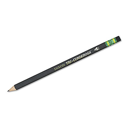 Dixon Tri-Conderoga Triangular Black Woodcase