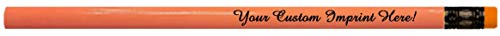 Express Pencils Personalized Pencils Round Neon Colors Custom Imprinted with your Name - Text - Logo - Message- 12 pkg - ** FREE PERSONALIZATION Great Gift Idea (Neon Green) - color: Neon Green