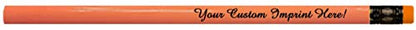 Express Pencils Personalized Pencils Round Neon Colors Custom Imprinted with your Name - Text - Logo - Message- 12 pkg - ** FREE PERSONALIZATION Great Gift Idea (Neon Green) - color: Neon Green