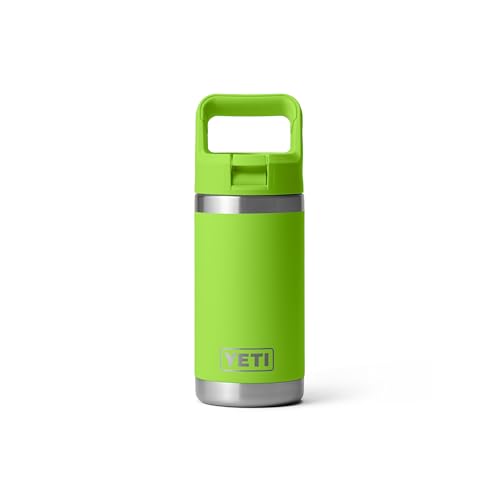 YETI Rambler Jr. 12 oz Kids Bottle, with Straw Cap - color: Venom