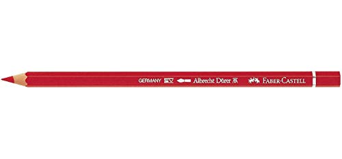 Faber-Castell Art & Graphic Albrecht Dürer Watercolour Pencil, (219), Deep Scarlet Red, For Art, Craft, Drawing, Sketching, Home, School, University, Colouring - color: Deep Scarlet Red