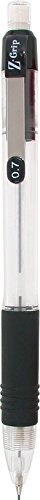 Zebra Z-Grip Mechanical Pencil, 0.7mm Point Size, HB #2 Graphite, Black Grip (Pack of 1, 7 Count Total) - size: 7 Count (Pack of 1)