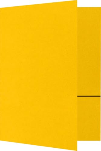 LUXPaper 9" x 12" Presentation Folders | Two Pocket | Sunflower Yellow | 100lb. Cover | 10 Qty - color: Sunflower