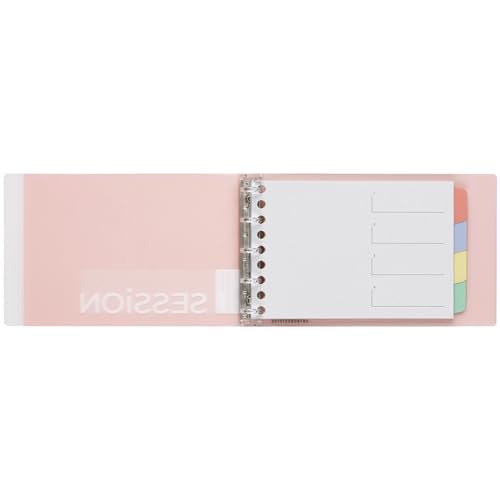 Maruman FM310A-38 Loose Leaf Binder Session Mini Size, 5 Holes, Sakura - color: Light Pink, size: ミニ