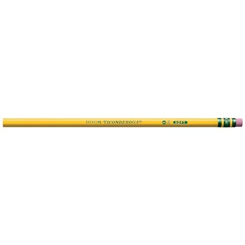 Ticonderoga Wood-Cased Pencils, Unsharpened, 2 HB Soft, Yellow, 72 Count - size: 72 Count (Pack of 1), style: Pack