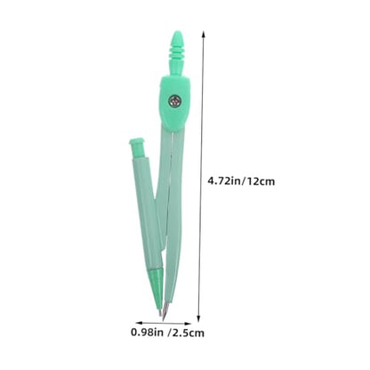 3 Sets Metal Math Compasses Precision Drafting Tools Kit for Circle Drawing Easy Legs for Students School Geometry Stationery