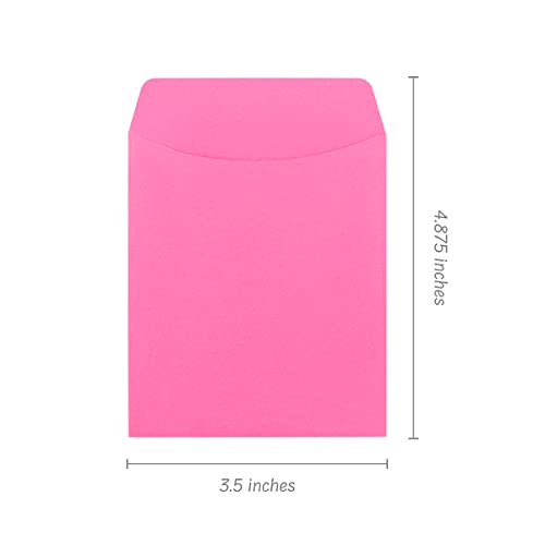 Hygloss 30 Pcs Library Card Pockets 3.5x5 Inch - Self-Adhesive Pocket Envelopes - Pink Classroom Envelope Pockets - Ideal for Organizing - Colorful Small Library Book Pocket - color: Pink, style: 30 Pockets